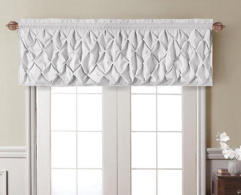 VCNY Home - Valance, Window Treatment with Rod Pocket, 60x20", New, scruffy packaging