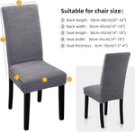 YISUN Dining Chair Covers 4 pack Charcoal Grey-new but no original packaging