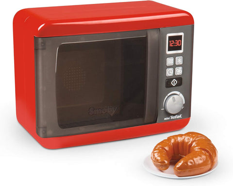 Smoby Tefal Electronic Microwave, Red, condition used-good, broken box