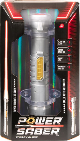 Power Saber Red LED Energy Blade, Used- acceptable, only saber, no stand, some scuffs, damaged box