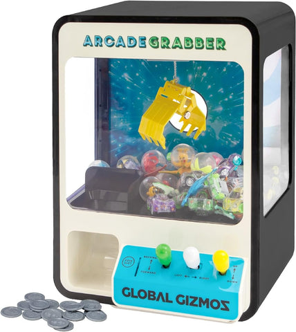 Global Gizmos Grabber Machine, Used- very good, open, scruffy box, small marks of window