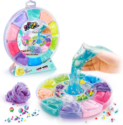 So Slime Sensations ASMR Wheel, New but missing 1 slime, open, damaged packaging