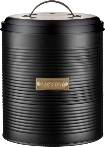 Typhoon Otto Black Compost Caddy 2.5 Litre , new , no original/scruffy packaging