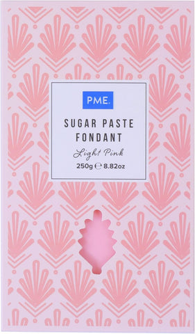 PME Sugar Paste Fondant – Light Pink 250g , best before 4/26 , scruffy pack