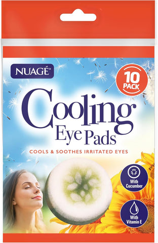Nuage Cooling Eye Pads - Cools & Soothes Irritated Eyes (10 Pack)