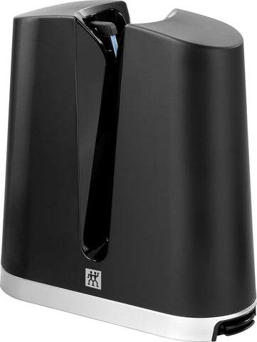 ZWILLING V-Edge Knife Sharpener, Used-very good, only 1 set of sharpening rods- medium-fine, the coarse one missing