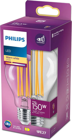 Philips LED Premium Classic A67 Clear Light Bulb, Warm White (2700K) new but opened box
