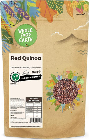 Wholefood Earth - Red Quinoa 500 g |- best before 17/12/24