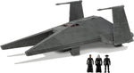 Star Wars Micro Galaxy Squadron Starship, New but cockpit slightly damaged and 1 wing broken off, scruffy, damaged box