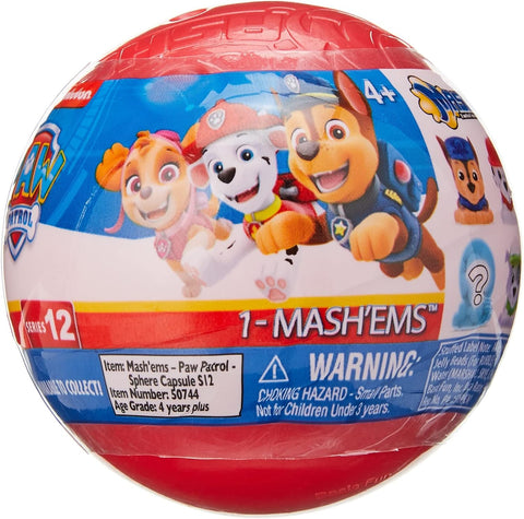 MASH'EMS PAW PATROL Collectable Squishy Characters , like new , broken seal ( ref tt134)