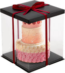 Warmiehomy Clear Cake Box, 26x26x32CM, New but slightly tatty, no ribbon, no original packaging