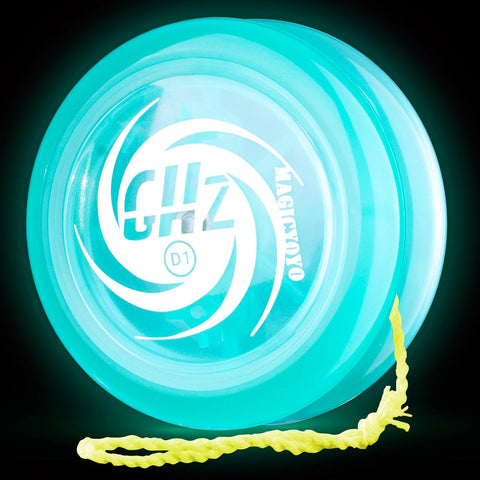 MAGICYOYO D1 GHZ Looping Yoyo Glow in The Dark (Glow Blue) New, open, broken packaging