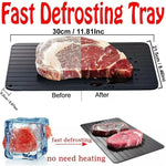 True Face Defrosting Tray, Black Fast Thaw Aluminium Meat Board 30cm x 21.5cm- new but opened damaged box