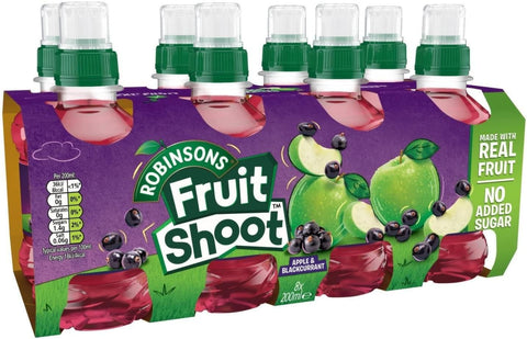 Fruit Shoot Apple & Blackcurrant, 8x200ml , best before 3/26, broken seal