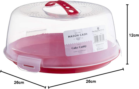 Mason Cash Round Cake Caddy, 24 cm, Red, condition new, no packaging