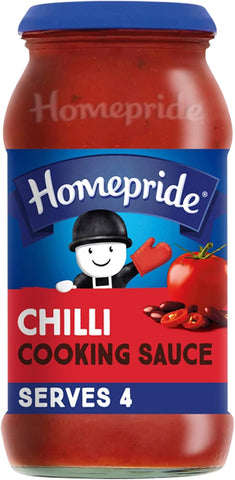 Homepride Chilli Cooking Sauce, 485 g Jar- best before 01/25