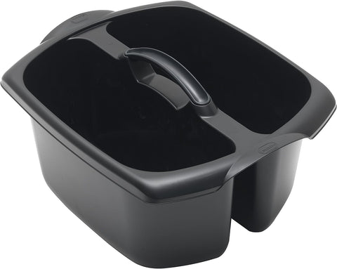 Addis 516932 Utility Cleaning Caddy with Twin Compartment and Handle, Black, 32 x 38.5 x 20 cm. new but scratches around