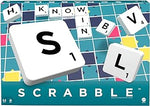 Classic Scrabble, English Version, condition new but broken, scruffy box, 1 tile rack missing