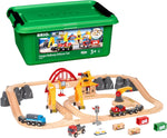 BRIO Cargo Railway Train Set, New but 1 connection broken, doesn't affect use, open box