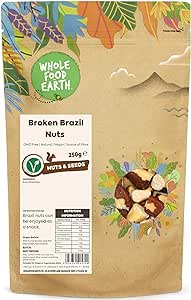 Wholefood Earth Broken Brazil Nuts 250 g- best before 05/06/24- (Ref E195)