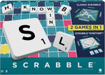 Mattel Games Scrabble Board Game, new but open-scruffy box
