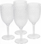 Cambridge Plastic Wine Glasses, 4 Pcs Set, condition new (Ref TT353)