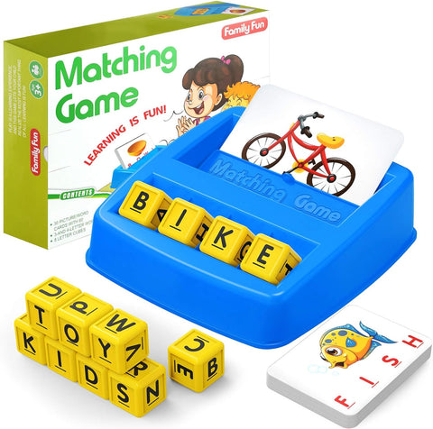 HahaGift Educational Toy, Matching letter game, condition used- good, broken box