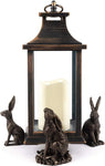 Potty Feet Drove of Hares Figures 3pcs, condition new but 1 hare ear broken, open, scruffy box (Ref TT345)