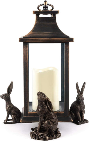 Potty Feet Drove of Hares Figures 3pcs, condition new but 1 hare ear broken, open, scruffy box (Ref TT345)