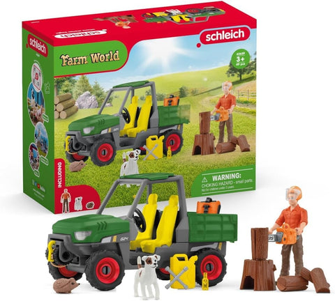 SCHLEICH 42659 Working in the Forest, from 3 years, FARM WORLD, used- very good, scruffy box
