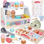 Wooden Ice Cream Counter Playset, New but open, scruffy box