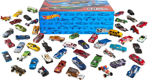 Hot Wheels Car Pack, New but 9 cars missing, so only 41 car in total, open, scruffy box