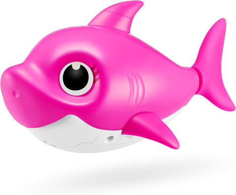 ZURU Baby Shark Bath Toy Silicone Fin - Pink, New but damaged box