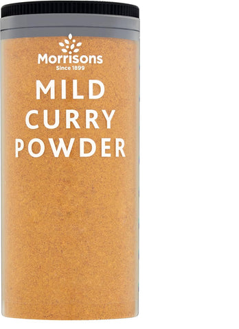 Morrisons Mild Curry Powder 90g , best before 7/25 , sighlty different packaging than the picture