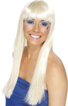 Smiffys Blonde Dancing Queen Wig(Size: US One Size , new , open , scruffy box