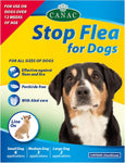 CANAC Stop Flea for Dogs Spot-On, 6 Pipettes, For Dogs over 12 weeks of age- best before 02/04/25- slight dented box