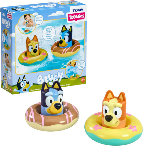 Toomies Bluey Bath Float 2 Pack, New but dented/ scruffy open box