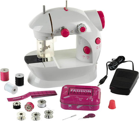 Theo Klein 7901 Fashion Passion Children's Sewing Machine, 19.5 cm x 12.5 cm x 20 cm, used - very good condition, open, scruffy box