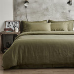 Sacebeleu Double Duvet Cover Set Olive green, condition new, no original packaging