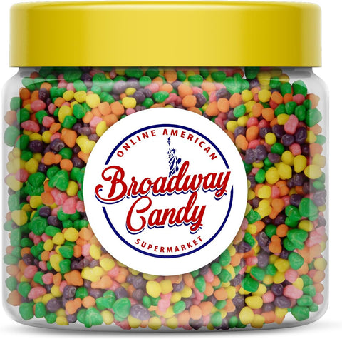 Broadway Candy Sweets - Nerds Rainbow Bulk Festive Assorted Jar 800g -best before 30/06/24