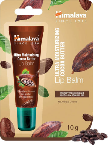 Himalaya Lip Balm Moisturising Cocoa Tube Rich Butter Care 10g, brown, damaged box
