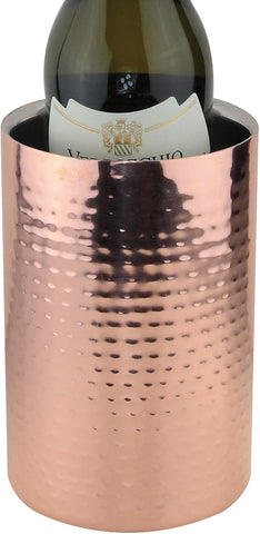 apollo Double Walled Wine Bottle Cooler, Polished Copper Outer, condition new but a few surface scratches