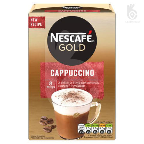 Nescafe Gold Cappuccino 8x 124g - Best Before 11/24 dented/open box