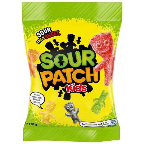 Sour Patch Kids Original Sweets Bag 130g best before 04/07/25- slight scruffy pack