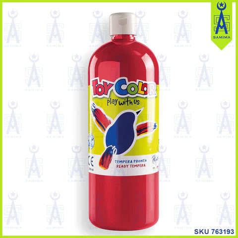 Toy Color ready tempera 1L red, new condition (Ref TT54)