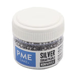 PME Sugar Pearls Silver 25g – Nonpareils- best before 25/11/24