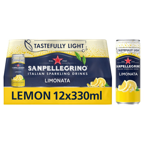 San Pellegrino Lemon pack of 12x330ml, best before 09/24- damaged pack and baged