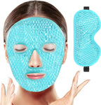 BeeVines Cooling Eye Mask, 2 Pack Gel Cold Eye Mask- (04 Blue Face & Eye) dirty/scruffy box