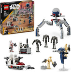 LEGO Star Wars Clone Trooper & Battle Droid Battle Pack damaged/open box, sealed bags inside