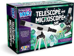 Science Mad SM60 Combo Set for Kids-Fun and Easy Starter Telescope with Tripod and Stand and Microscope,new condition , open box